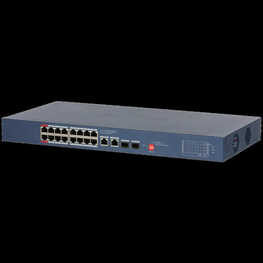 DAHUA 20-Port Cloud Managed Desktop Gigabit Switch with 16-Port
