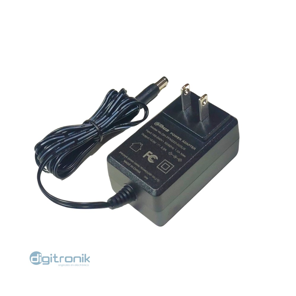 DAHUA ADAPTADOR DE CORRIENTE AMPLIO RANGO DE VOLTAJE DE ENTRADA DE 100