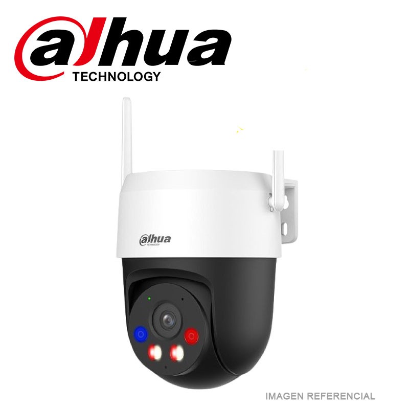 DAHUA Cámara PT 360 grados para exterior, Wifi 6, 5MP, IP66, Bluetooth