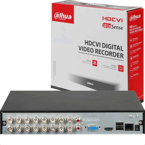 [DH-XVR1B16H-I/T] DAHUA DVR de 16 Canales de 5 Megapixeles Lite/ WizSense/ Cooper-I/ H.2