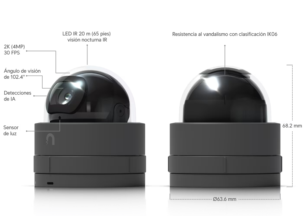 UBIQUITI Incredibly compact 2K PoE camera with IR n