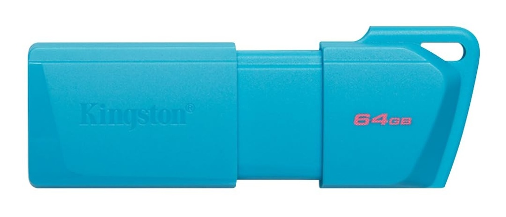 [KC-U2L64-7LB] Kingston - USB flash drive - 64 GB - USB 3.2 Gen 1 - NEON Aqua Blue
