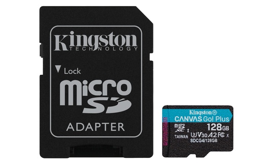 [SDCG4/128GB] Kingston - Flash memory card - miniSDHC - V30 Card + Adapter
