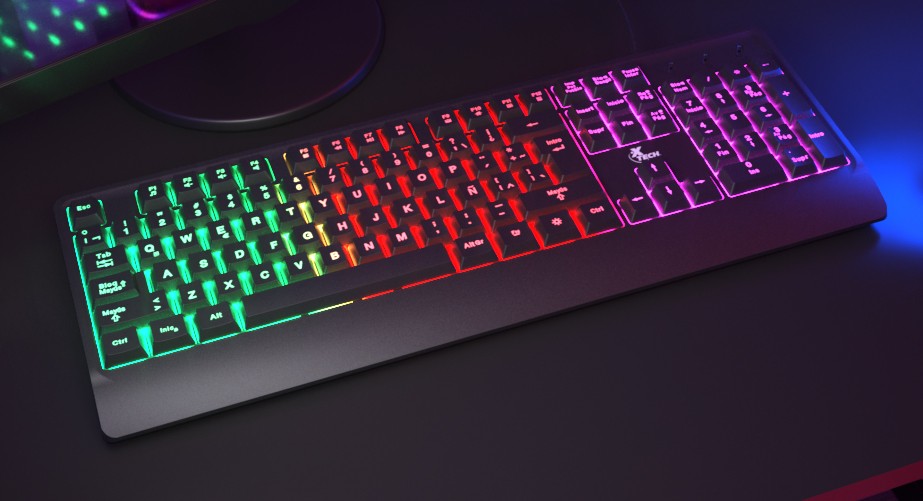 Xtech CHEVALIER XTK-505S - Teclado - retroiluminación - USB - QWERTY - español