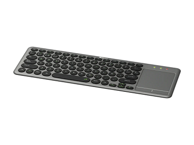 Klip Xtreme - Keyboard - Spanish - Wireless - 2.4 GHz / Bluetooth 5.0 - Gray / Black