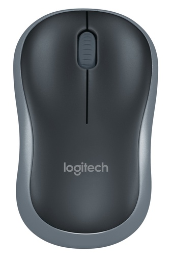 [910-002225] Logitech M185 - Ratón - óptico - 3 botones - inalámbrico - 2.4 GHz - receptor inalámbrico USB - gris vencejo