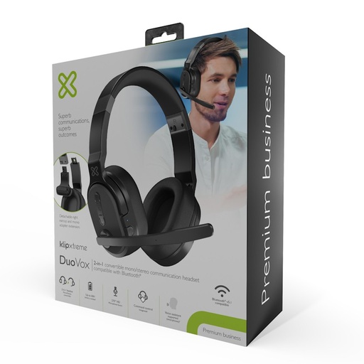 [KCH-915] Klip Xtreme - Headset - Para Conference / Para Home audio - Wireless - Dual Stereo Mono