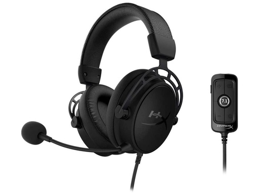 [HX-HSCAS-BK/WW] HyperX Cloud Alpha S - Auricular - tamaño completo - cableado - conector de 3,5 mm - negro
