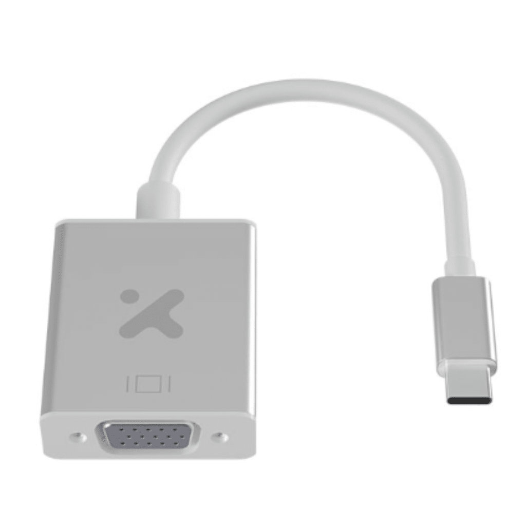 Xtech - Display adapter - USB Type C - VGA - Aluminum silver - XTC-552