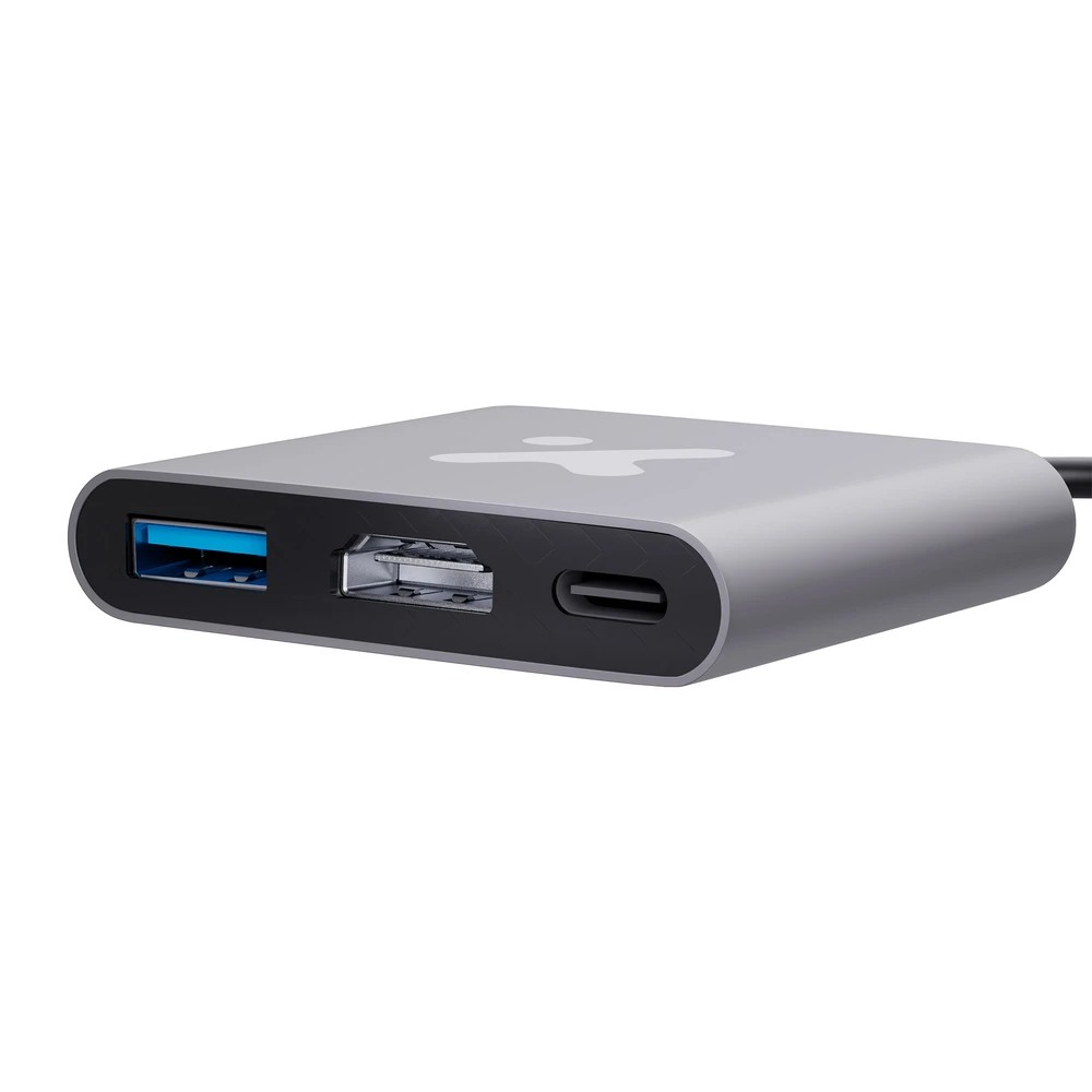 [XTC-566] Xtech - Video adapter - USB Type C - HDMI (f) Type C(f) USB 3.0(f) - Aluminum - 3 in one XTC-566