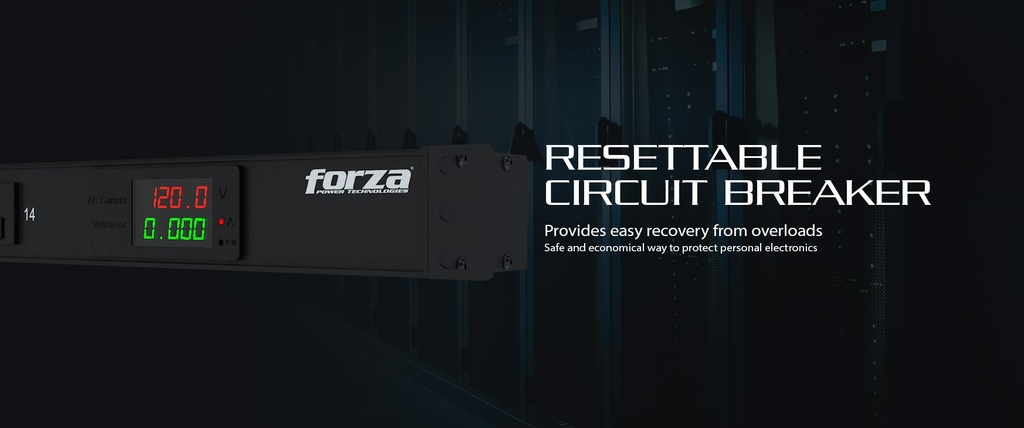 Forza - Power distribution unit - Rack-mountable - AC 100/120 V - 14 Tomas de Corriente