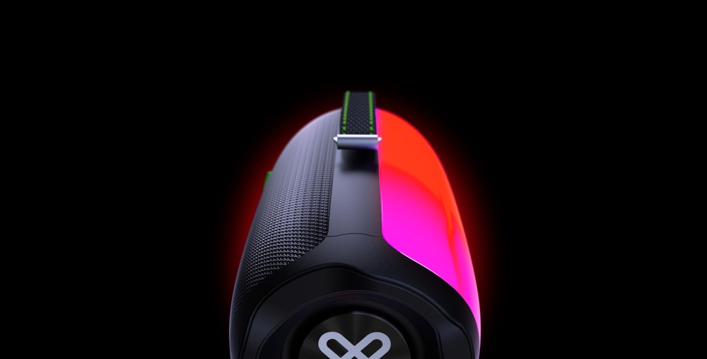 Klip Xtreme KBS-350BK - Altavoz - Negro - Luces LED de llama 16W TWS