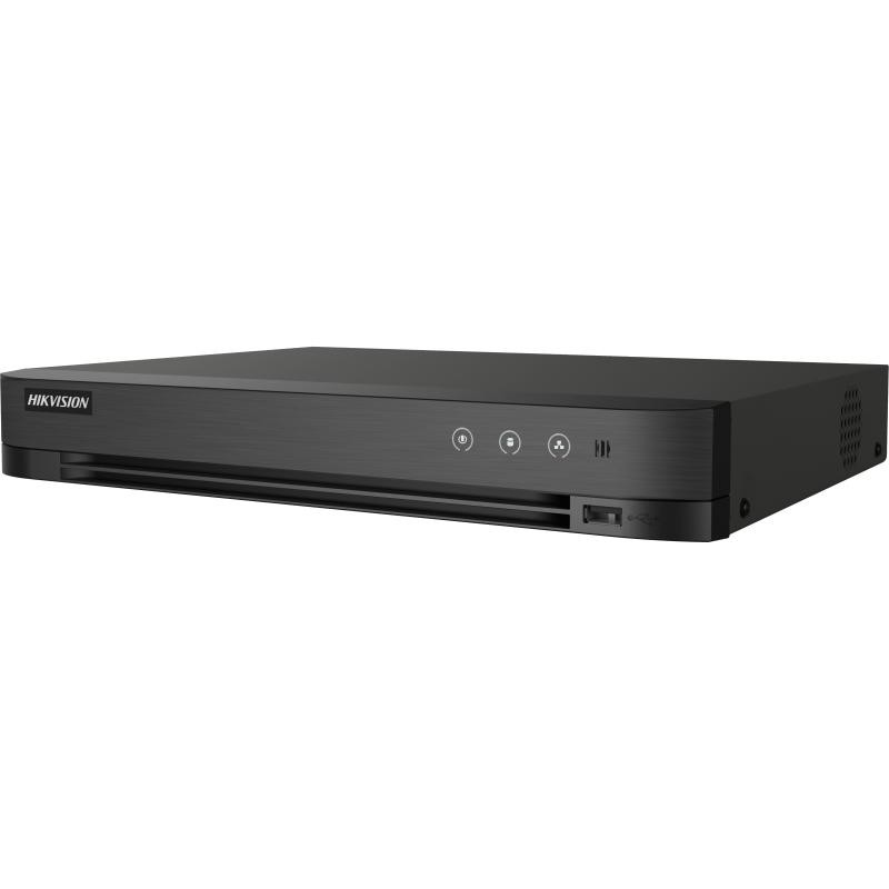 [iDS-7204HQHI-M1/XT] Hikvision IDS-7204HQHI-M1/XT DVR AcuSense 4 canales 1080p 1U H.265 - HDTVI/AHD/CVI/CVBS/IP - 1 disco duro SATA hasta 10T