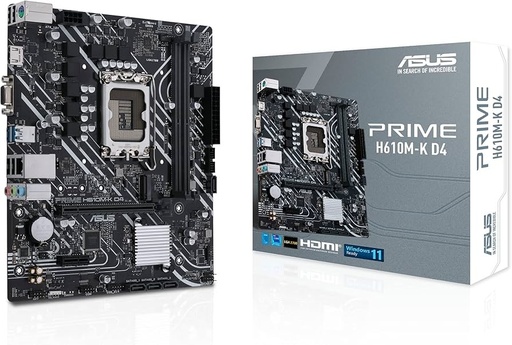 [PRIMEH610M-KDDR5] PROMO 20+1 MAINBOARD/ASUS PRIME H610M-K DDR5 LGA1700 HDMI MATX