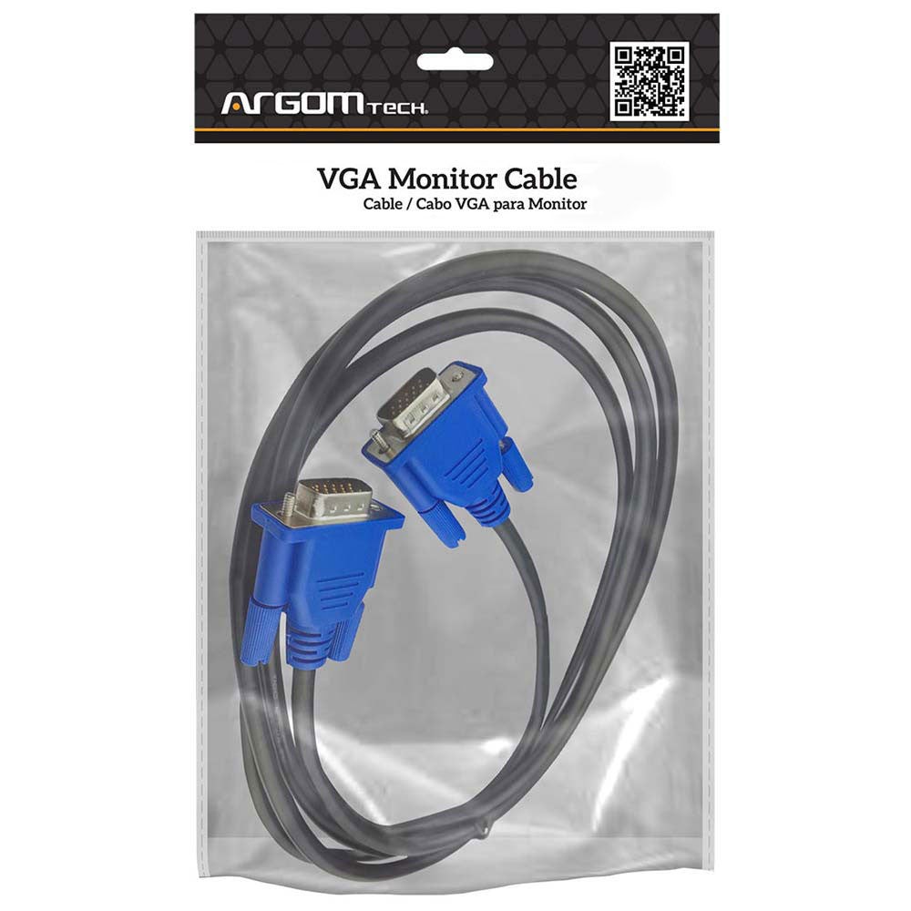 CABLE ARGOM CB-0077 VGA 3MTS MALE TO MALE