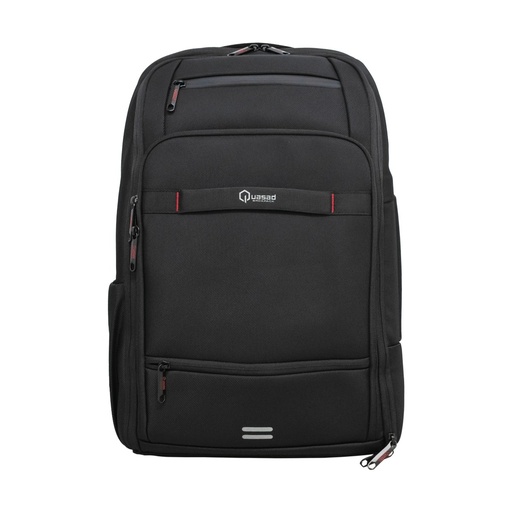 [TS-002158] MOCHILA NOTEBOOK QUASAD QXB-ElitePack NYLON 15.6INC. NEGRO FILOS ROJOS