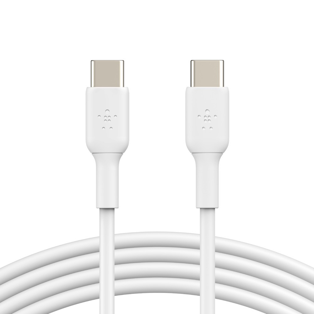 [CAB003bt1MWH] Belkin BoostCharge - Cable USB - 24 pin USB-C (M) a 24 pin USB-C (M) - 1 m - blanco
