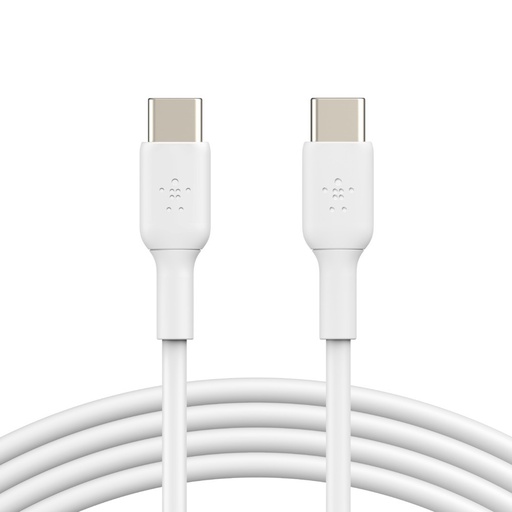 [CAB003bt1MWH] Belkin BoostCharge - Cable USB - 24 pin USB-C (M) a 24 pin USB-C (M) - 1 m - blanco