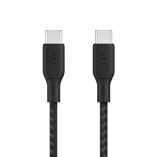 [CAB014BT2MBK] Belkin BoostCharge - Cable USB - 24 pin USB-C (M) a 24 pin USB-C (M) - 2 m - negro