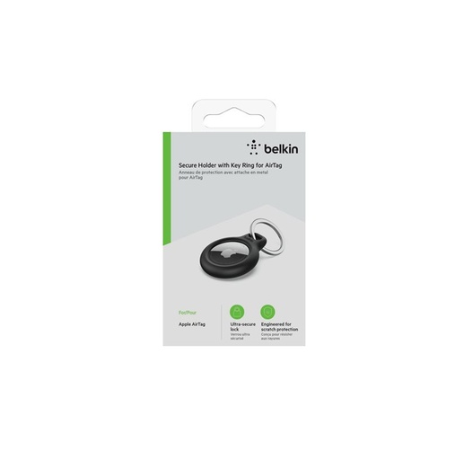 [F8W973btBLK] Belkin - Soporte de seguridad para etiqueta Bluetooth antipérdida - negro - para Apple AirTag