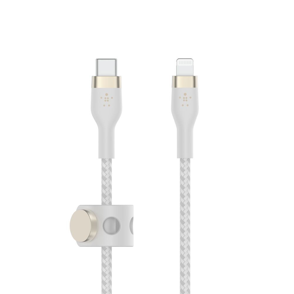 Belkin BoostCharge - Cable Lightning - 24 pin USB-C macho a Lightning macho - 2 m - blanco