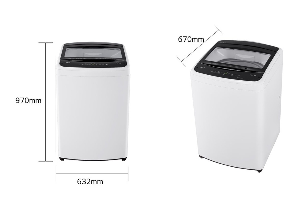 LG - Washing machine - 19kg Simpl UI Panel LED Tact S