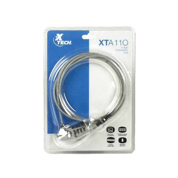 XTech XTA-110 - Cable de bloqueo de computadora tipo "notebook"