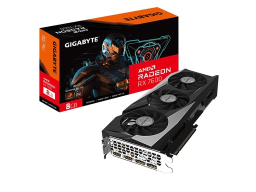[GV-R76GAMING OC-8GD G11] Gigabyte - GV-R76GAMING OC-8GD G11 - PCI Express 4.0 - AMD - AMD Radeon RX 7600 - GDDR6 SDRAM - DisplayPort / HDMI