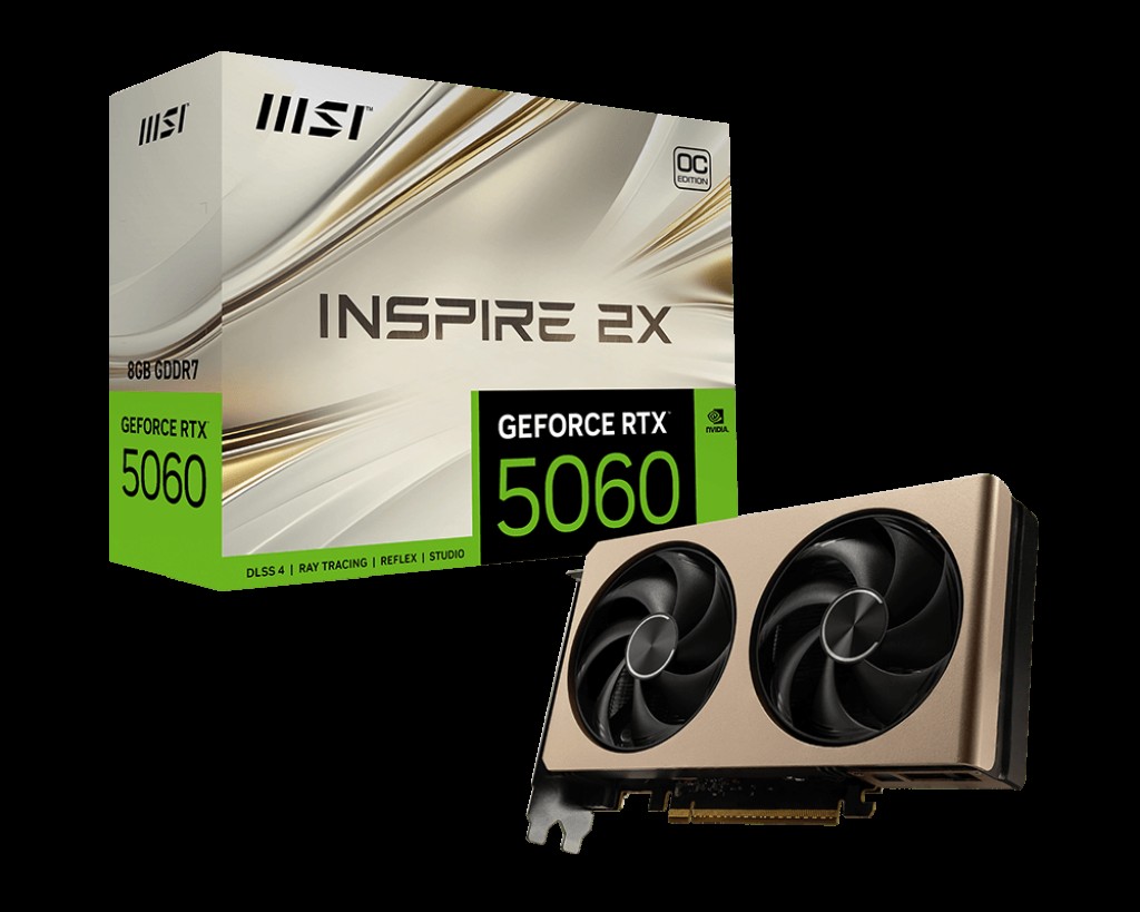 [824142423882] MSI - PCI Express - NVIDIA GeForce RTX 5060 - 8G INSPIRE 2X OC