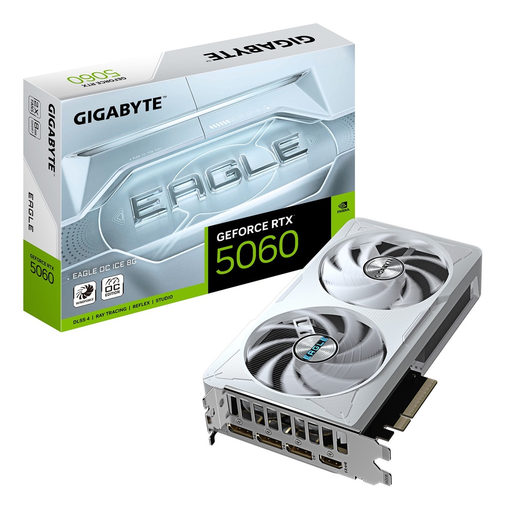 Gigabyte - GeForce RTX 5060 EAGLE - PCI Express 5.0 x16 - NVIDIA - GeForce RTX 5060 - GDDR7 - HDMI / DisplayPort