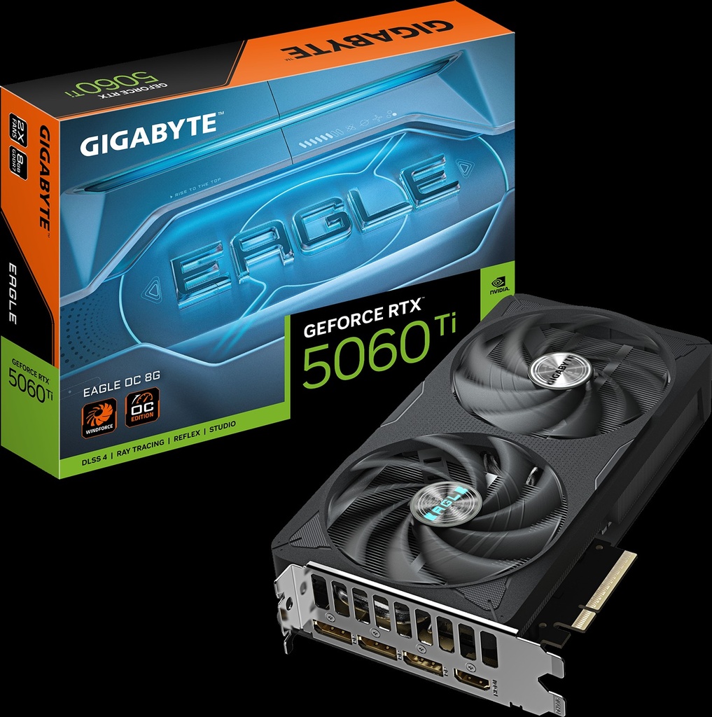 Gigabyte - GeForce RTX 5060 - PCI Express 5.0 x16 - NVIDIA - GeForce RTX 5060 Ti - GDDR7 - DisplayPort / HDMI