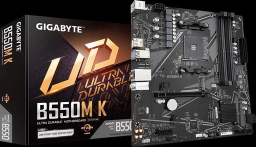 [B550M K G10] Gigabyte - Motherboard - Micro ATX - AMD B550
