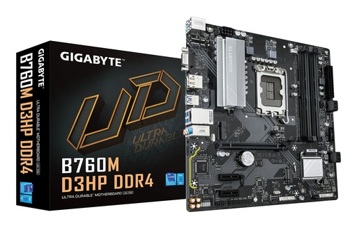 [B760M D3HP DDR4] Gigabyte - Motherboard - B760M D3HP DDR4 4 DIMM Socket