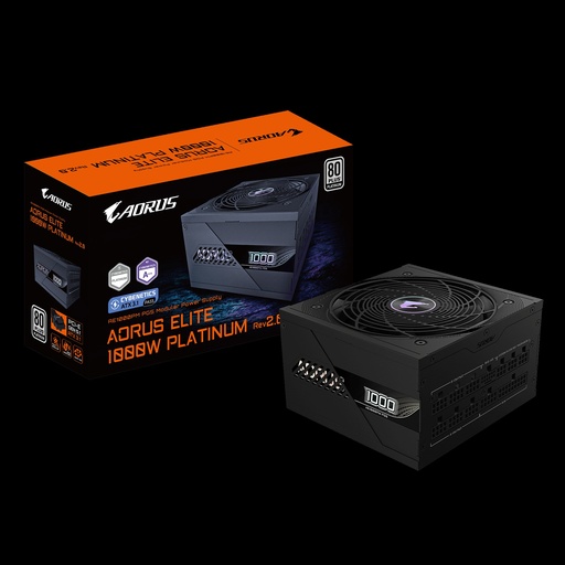 [GP-AE1000PM PG5 GUS1] Aorus - Power supply - 1000 Watt - AC 220-240 V - GP-AE1000PM PG5 GUS1