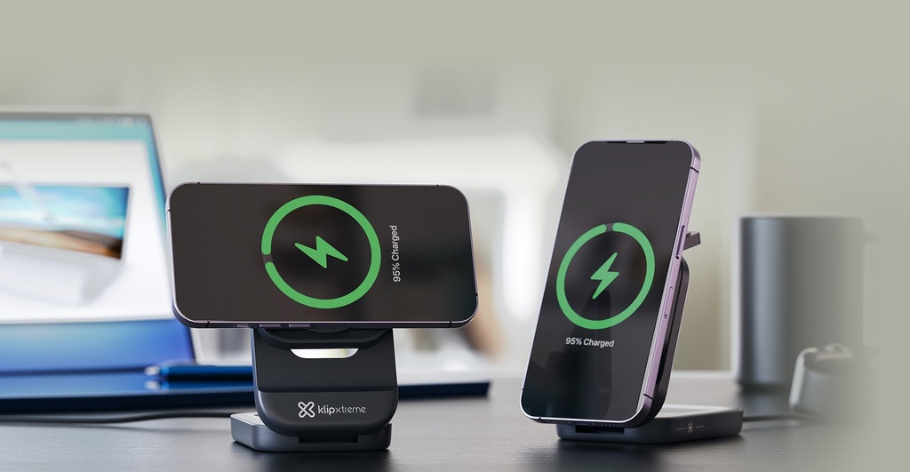Klip Xtreme KDC-150 - Charging stand / battery charger - 15 Watt - 24 pin USB-C