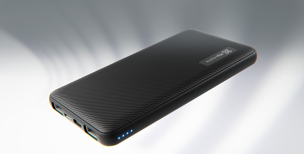Klip Xtreme - Power bank - 24 pin USB-C / 5 pin Micro-USB Type B - 24 pin USB-C / 2 x 4 pin USB Type A