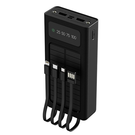 [XPB-200] Xtech XPB-200 - Solar Power Bank - 24 pin USB-C / 4 pin USB Type A / 5 pin Micro-USB Type A