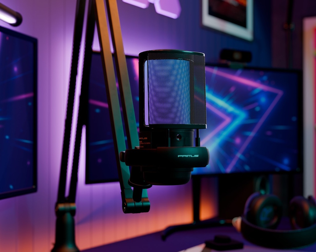 [PMI-150KT] Primus Gaming - Microphone set - Computer - Wired - Includes arm stand