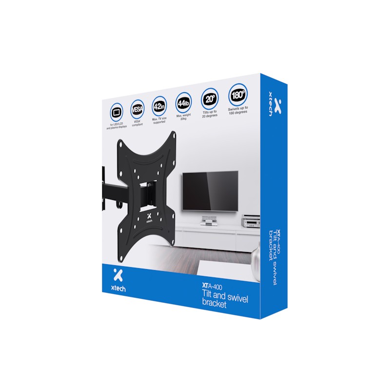 Xtech - Wall mount bracket - Tilt/Swivel 23-42"