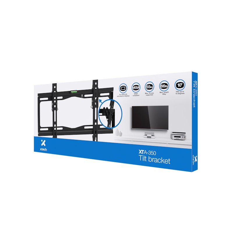 Xtech - Wall mount bracket - Tilt 32-55" XTA-350