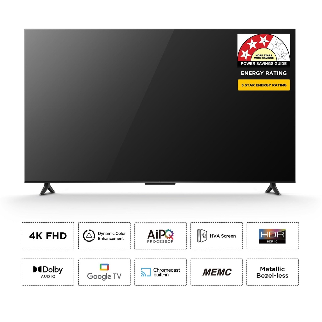 [43V6C] TCL - LED TV - Smart TV - 43" - 4K Smart TV HDR10 Google TV