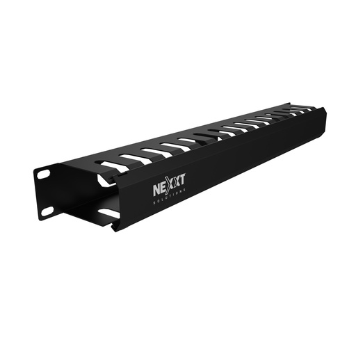 [NPM-DH1UB] Nexxt Solutions - Conducto de organización de cables de bastidor (horizontal) - 1U - 19"