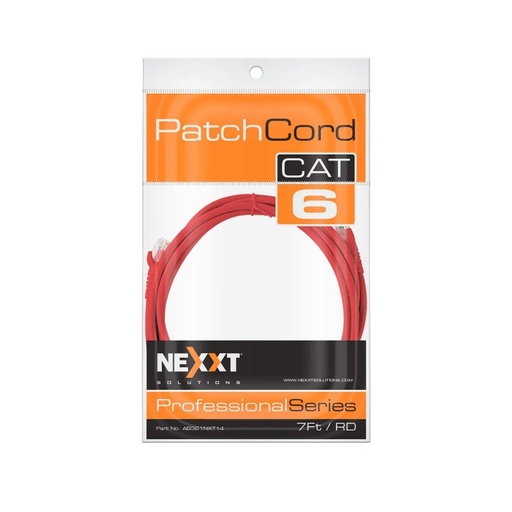 [AB361NXT14] Nexxt Patch Cord Cat6 7Ft. RD