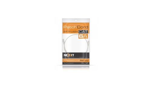 [NAB-PCS6A3FGR] Nexxt - Cable de interconexión - RJ-45 (M) a RJ-45 (M) - 91 cm - SFTP - CAT 6a - trenzado - gris