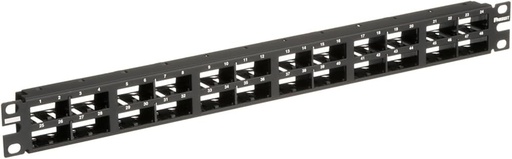 [CPA48HDBL] Panduit MINI-COM Shielded High-Density Modular Patch Panel - Patch panel - black - 1U - 19" - 48 ports