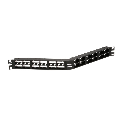 [CPPA48HDWBLY] Panduit MINI-COM High Density Modular - Patch panel - 1U - 19" - 48 ports - Black