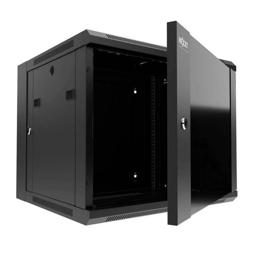 [NPC-F9U64B] Nexxt Solutions - Rack armario - instalable en pared - RAL 9005, negro barniz - 9U - 19"