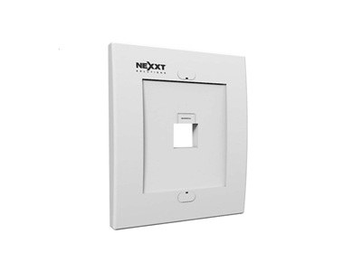 Nexxt - Placa de montaje - blanco - 1 puerto