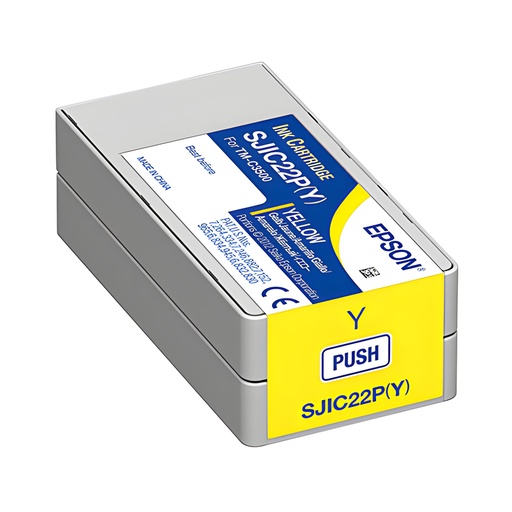 [C33S020583] Epson SJIC22P(Y) - Amarillo - original - cartucho de tinta - para ColorWorks TM-C3500; TM C3500