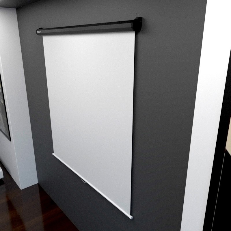 Klip Xtreme KPS-502 - Pantalla de proyección - instalable en el techo, instalable en pared - motorizado